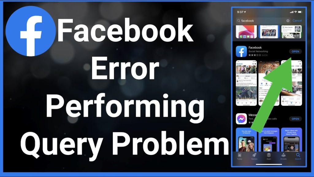 facebook error performing query