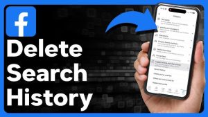 how can i delete search history on facebook​